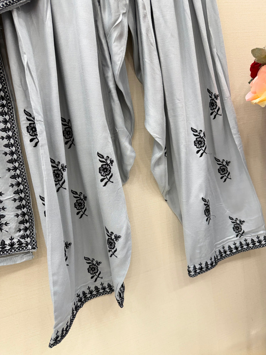 Embroided farshi suits