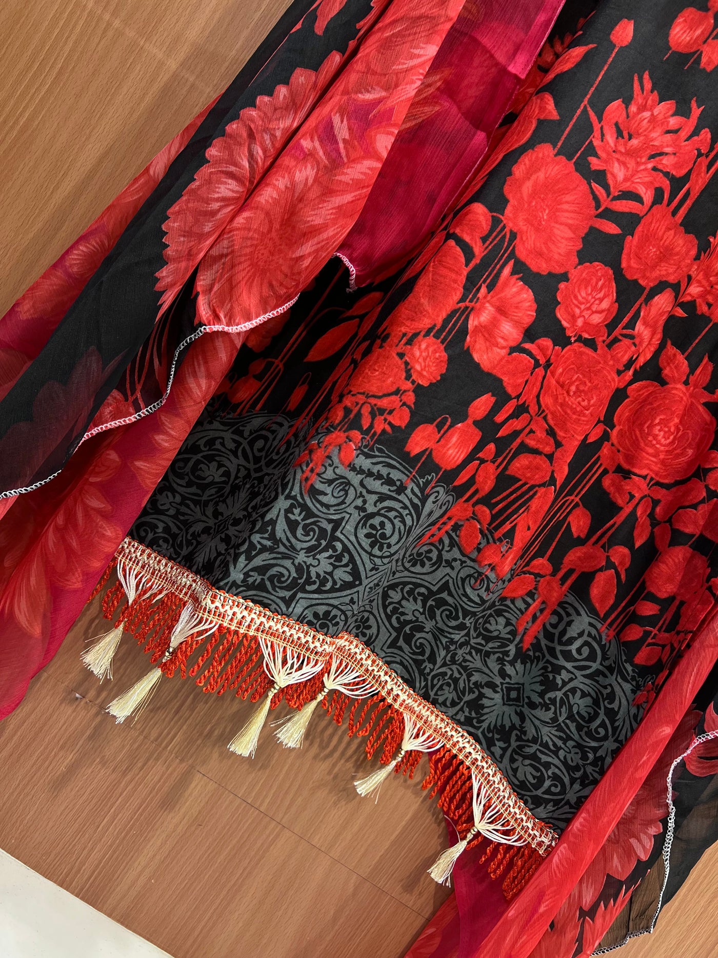 Pakistani patch work suit 2659