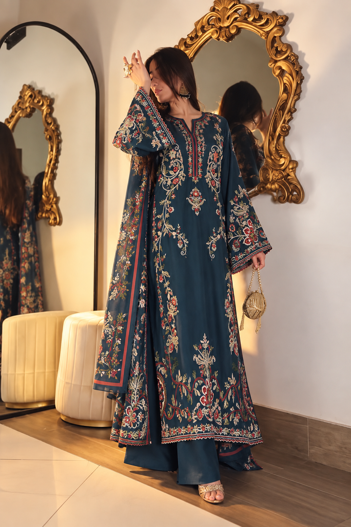 Pakistani formal embroidered suits