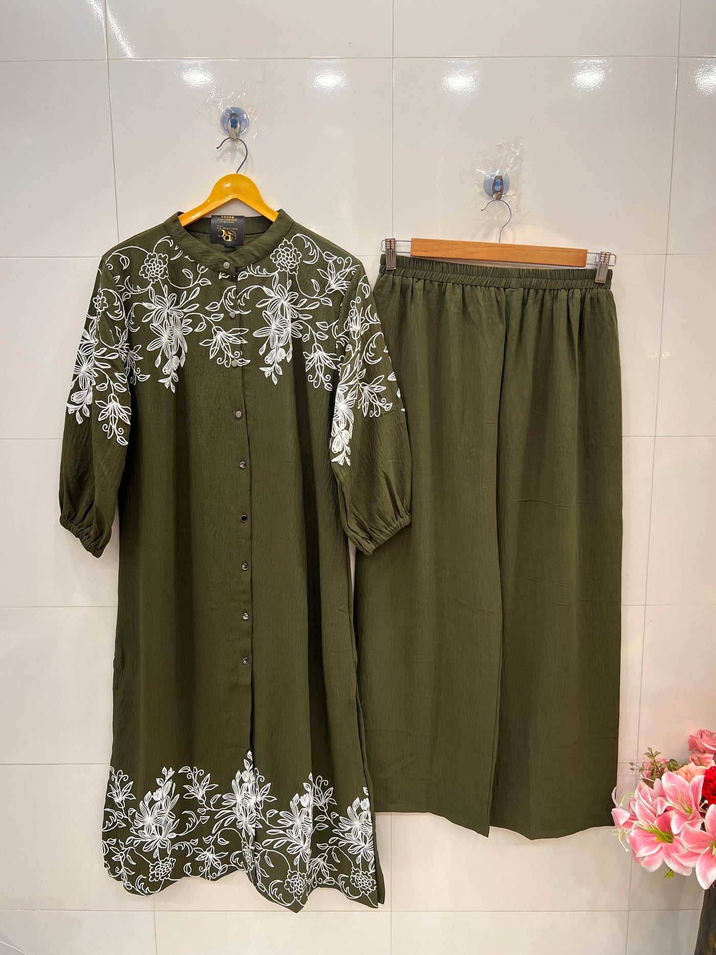 Imported  crinkle Co-ord sets 2663