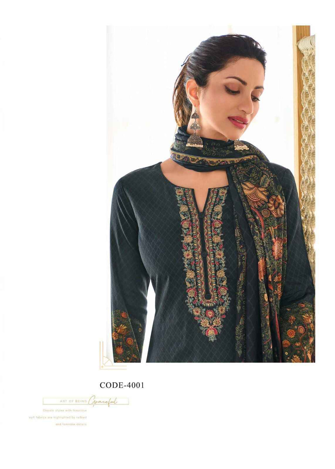 Cotton Unstitched Suit 1579