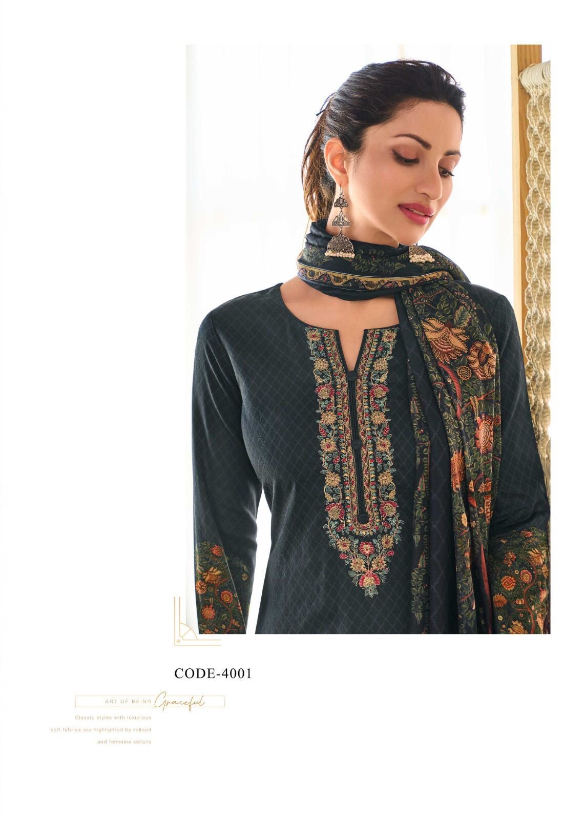 Cotton Unstitched Suit 1579