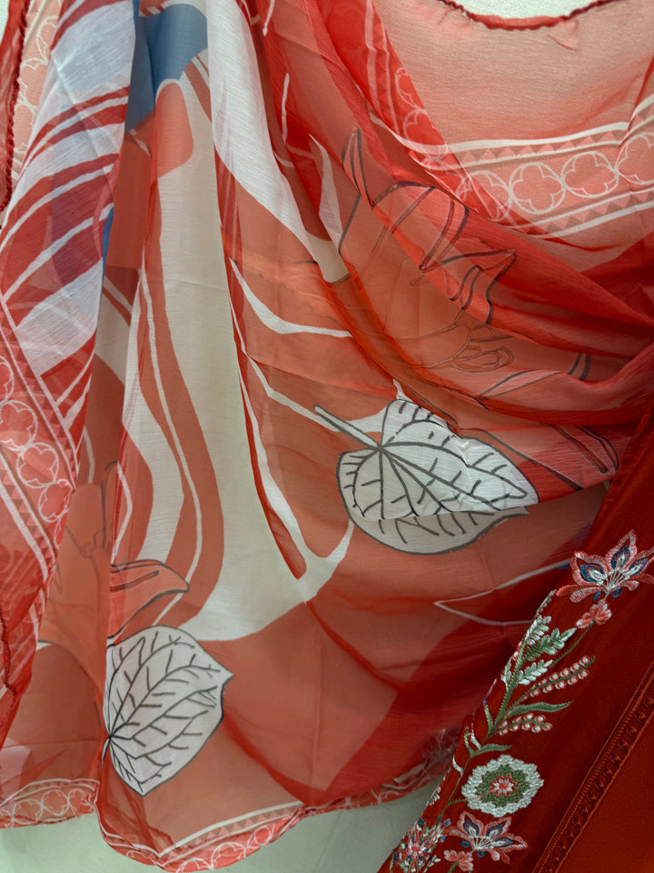Embroidered Cutwork Suits