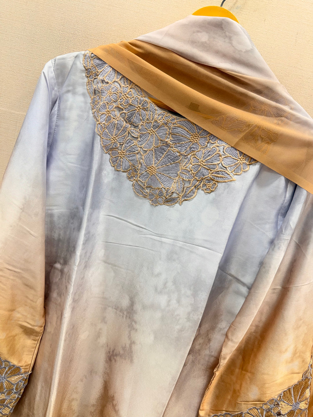 Satin embroidered Suits
