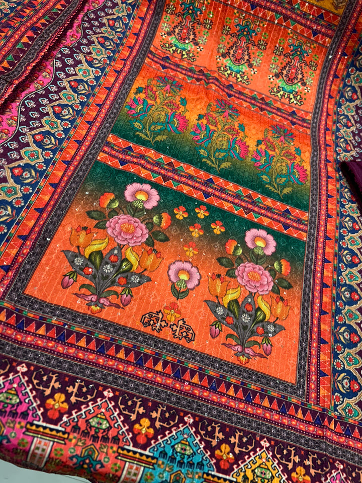 MULTI COLOUR UNSTICH SUIT