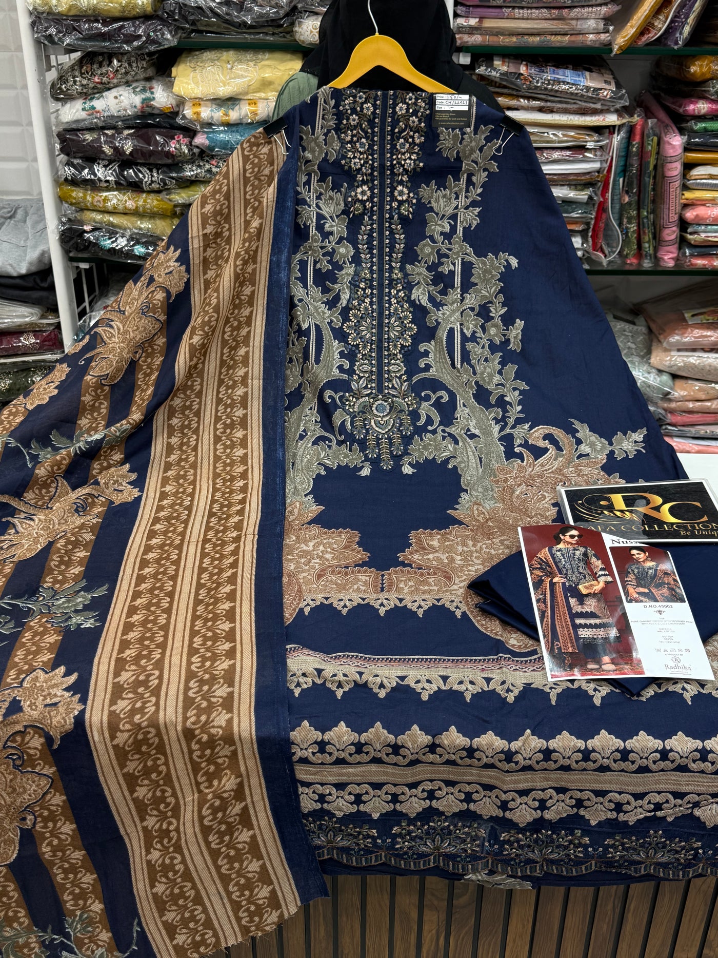 Embroidered Cotton Suit 1799