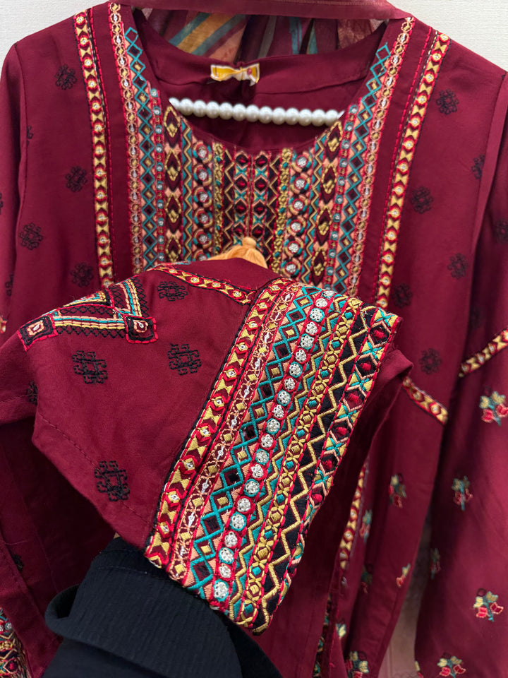 Afgani Embroidered Farshi suits