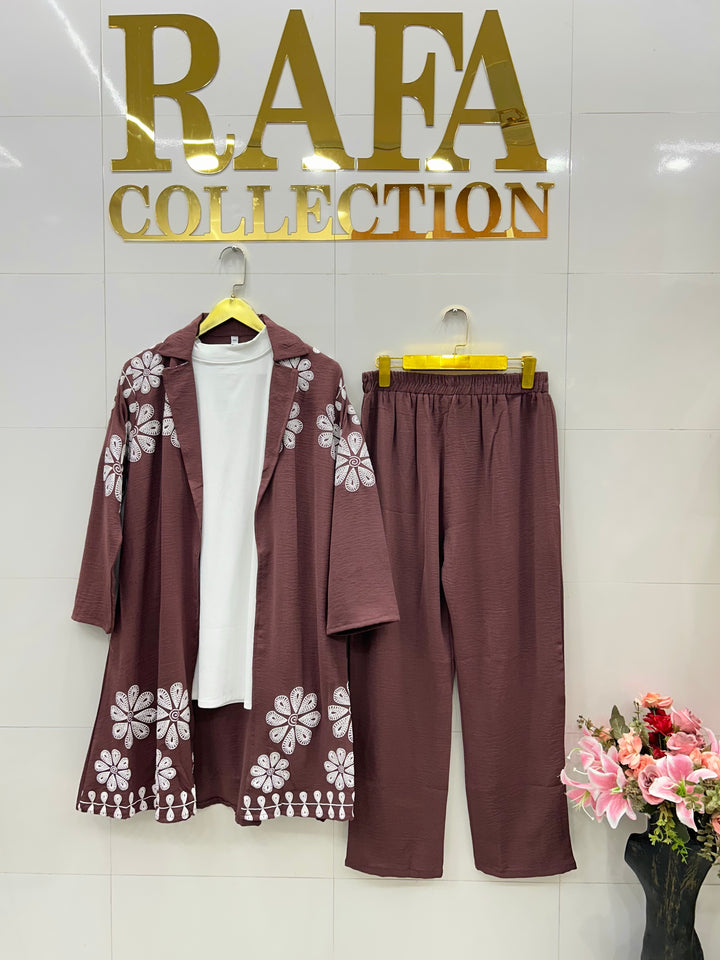 Imported crinkle Co-ord sets 3114