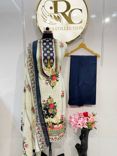 Cotton unstitch suits 2326