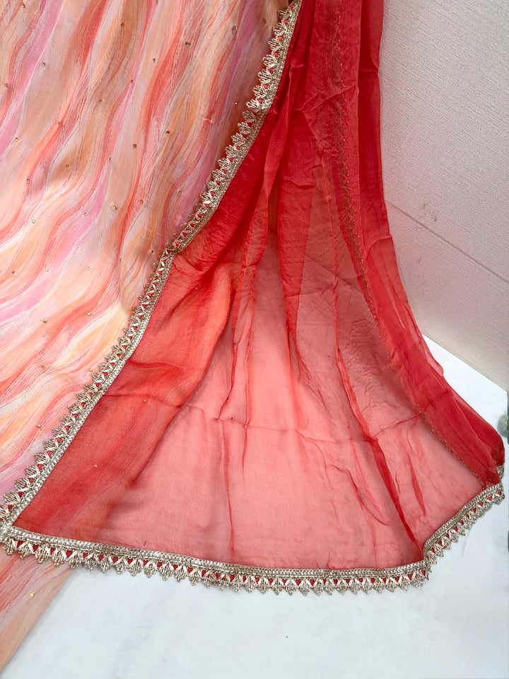 Organza unstitched suits