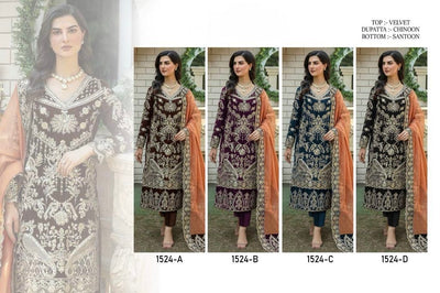 Velvet Unstitch Suit  1517