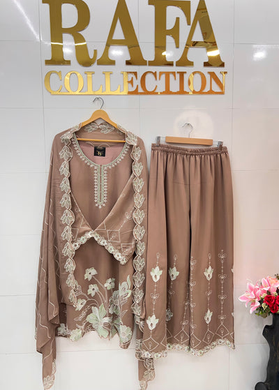 Embroidered  palazzo suits 2820