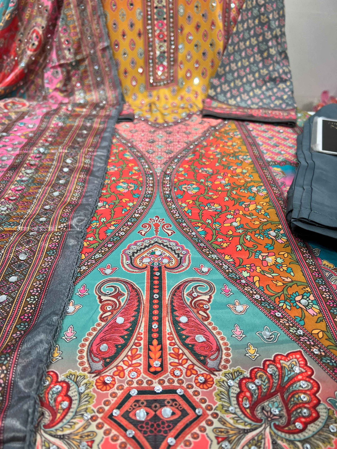 Sagar Multi mirror Suit 2207