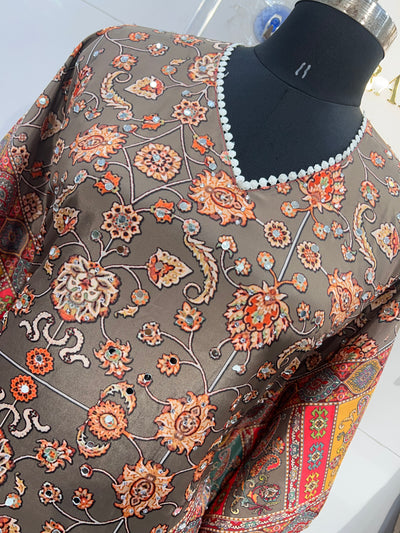 Saachi Mirror Work Kaftan Suit 1847