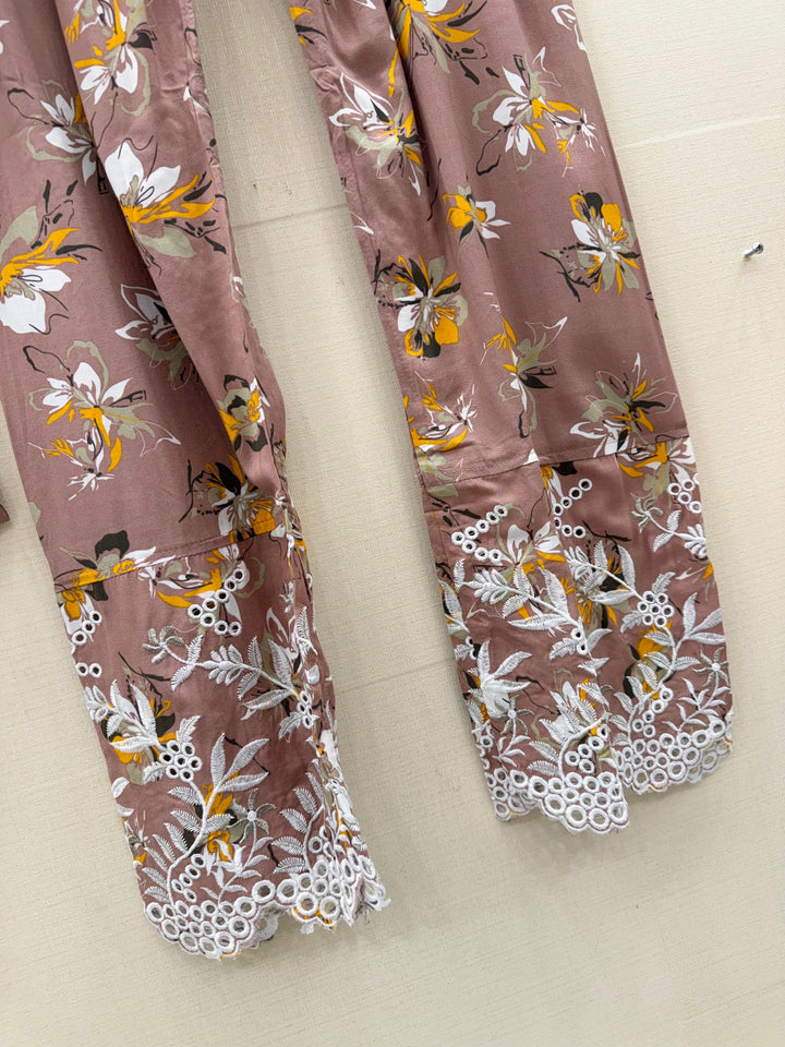 Rayon Embroidered Co-ord sets