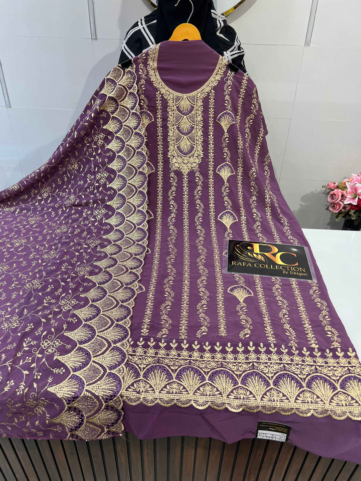 Georgette work suits 2218