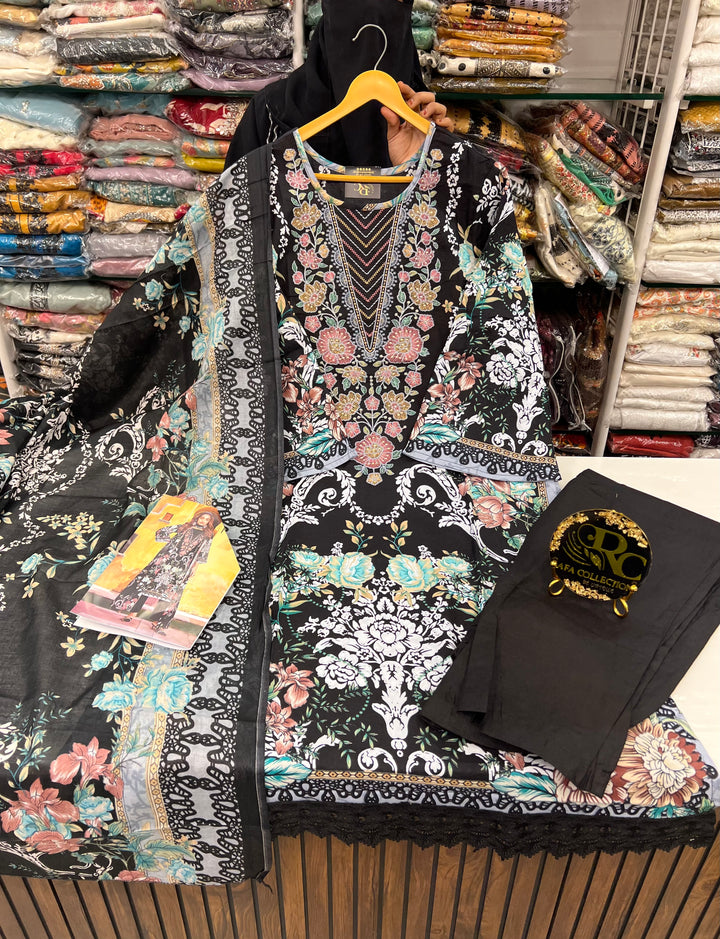 Cotton embroided Pakistani Suits 2825
