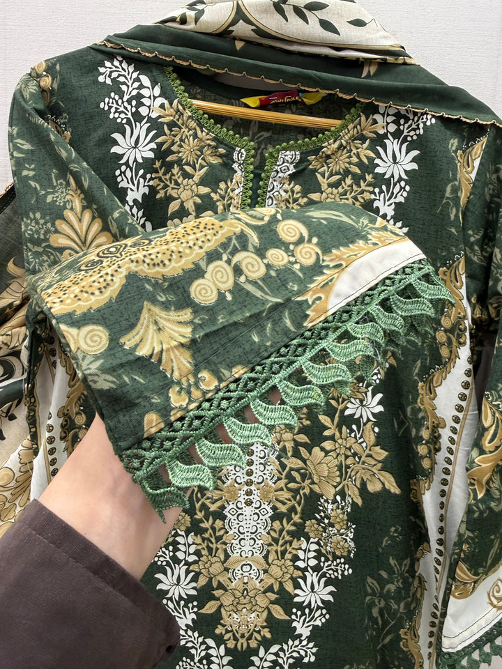 Semi Cotton printed Suits
