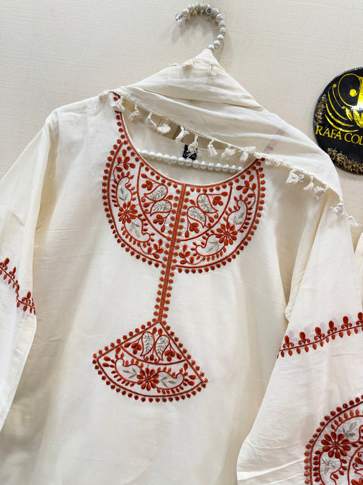 cotton embroidery suits