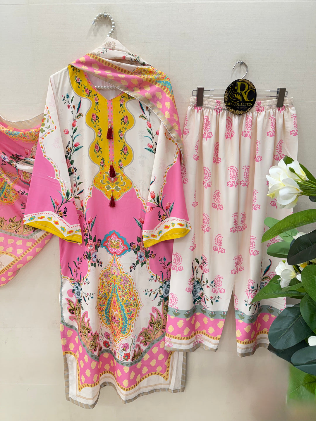 Printed long kaftan