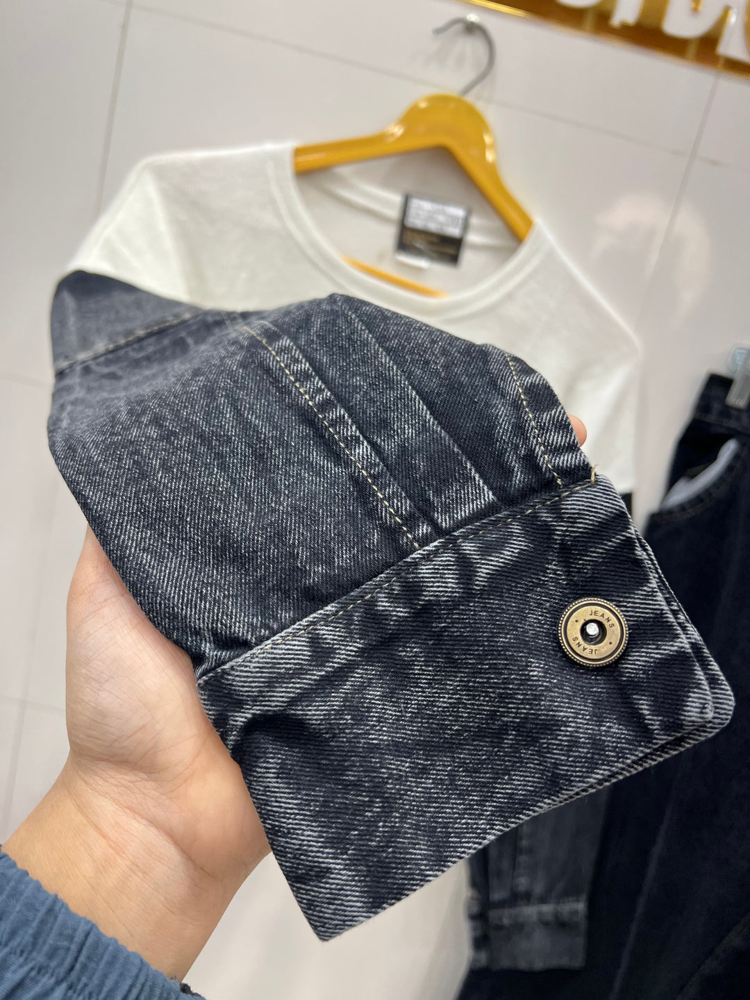 Denim skirt sets 7134