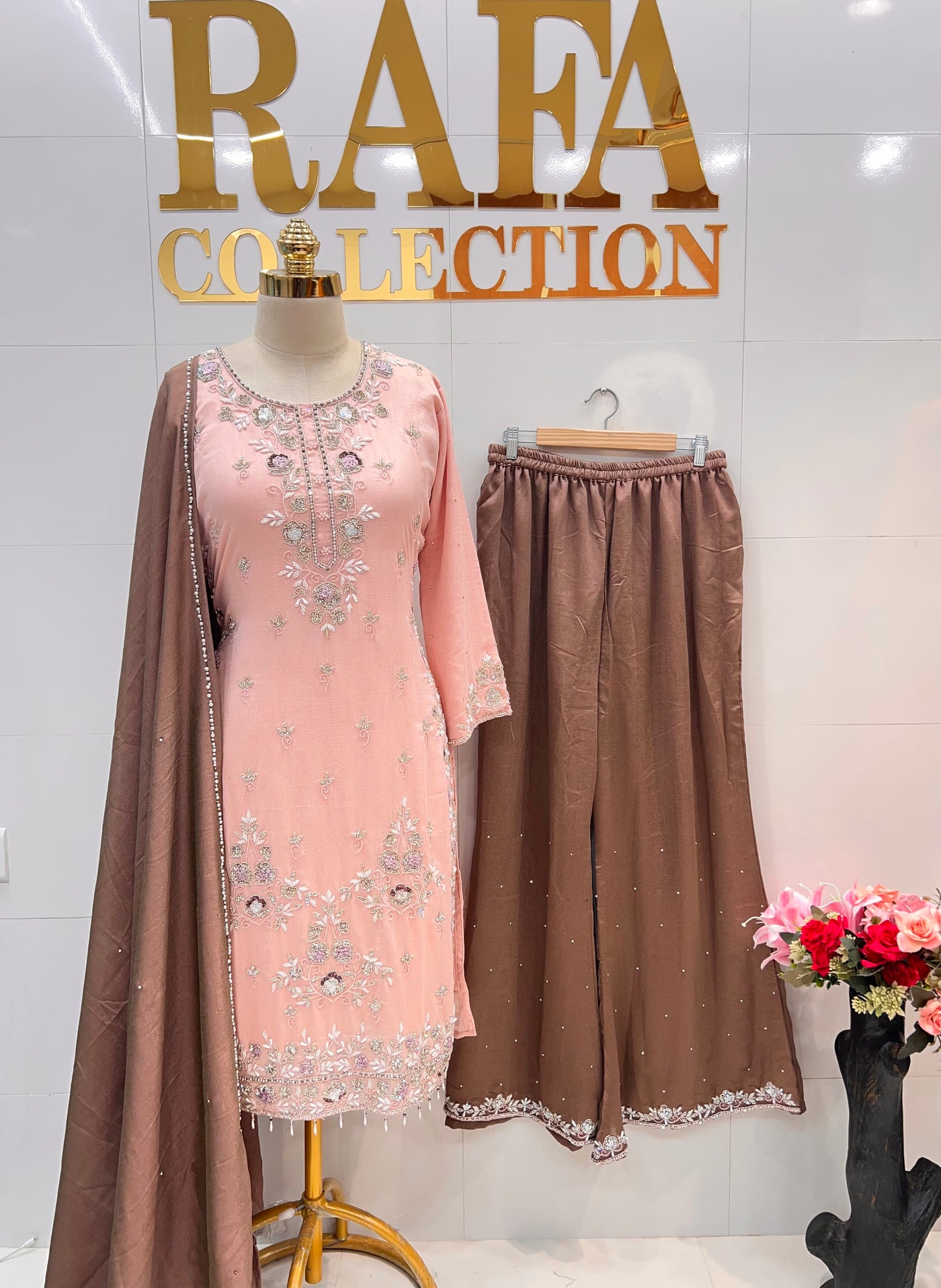 Wedding wear palazzo suit 2821