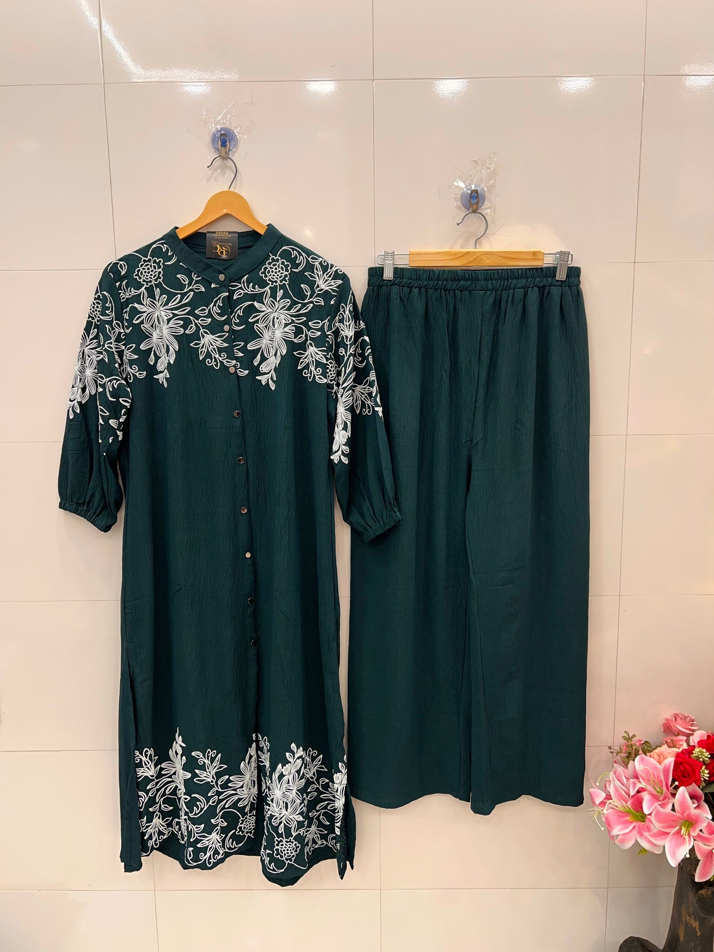 Imported  crinkle Co-ord sets 2663