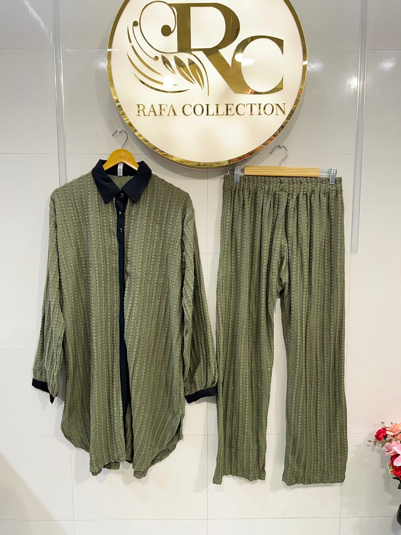 Imported crinkle co- ord sets 2391