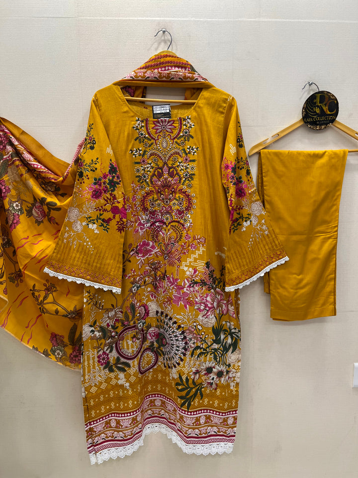 Cotton Embroidered Suits