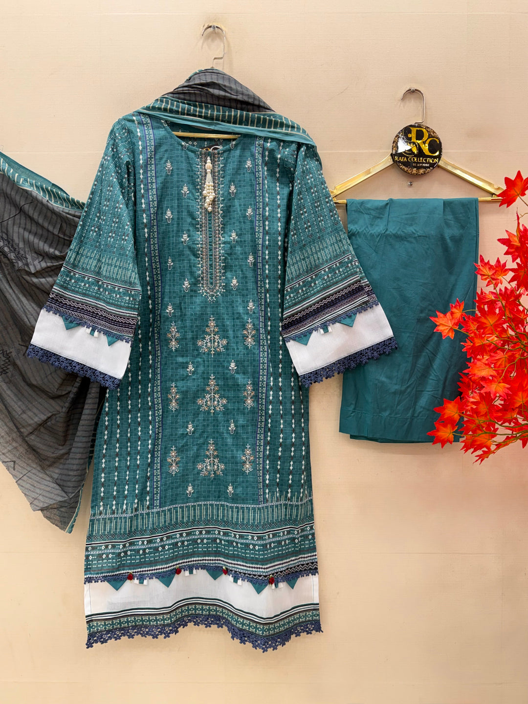 Cotton Embroidered Suits