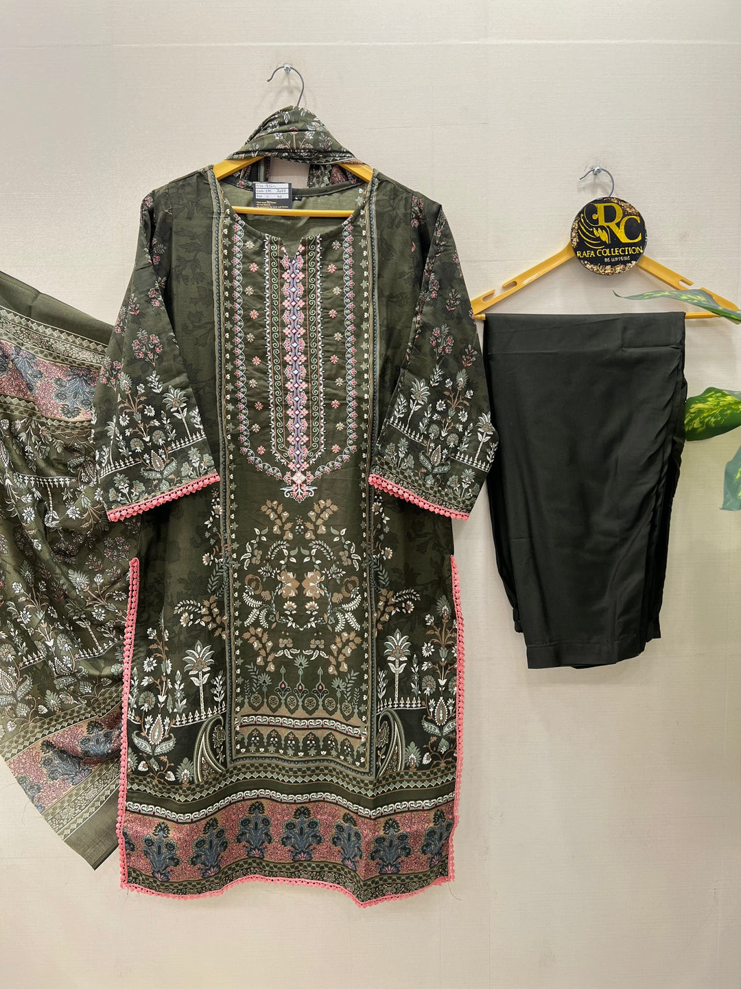 Semi Cotton embroidered suits