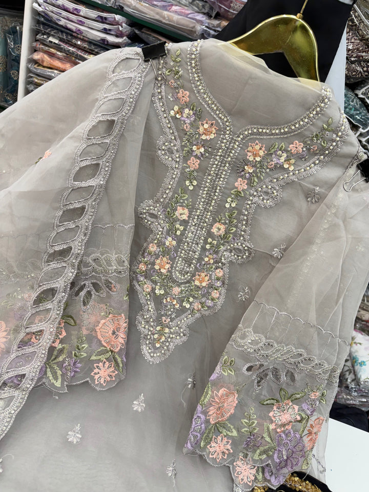 Organza Pakistani unstitch suits
