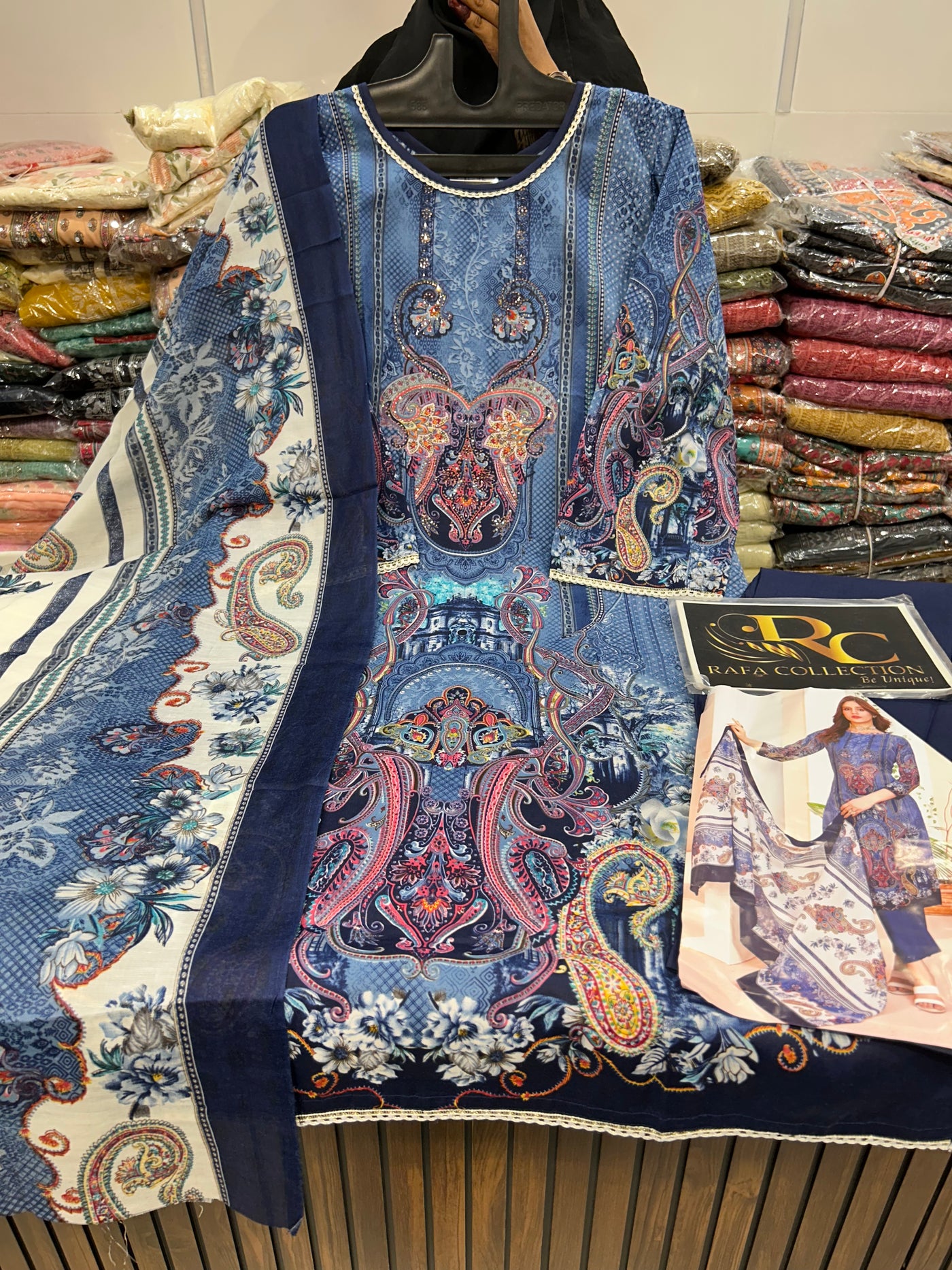 Pakistani printed Ready Made Suit 1358