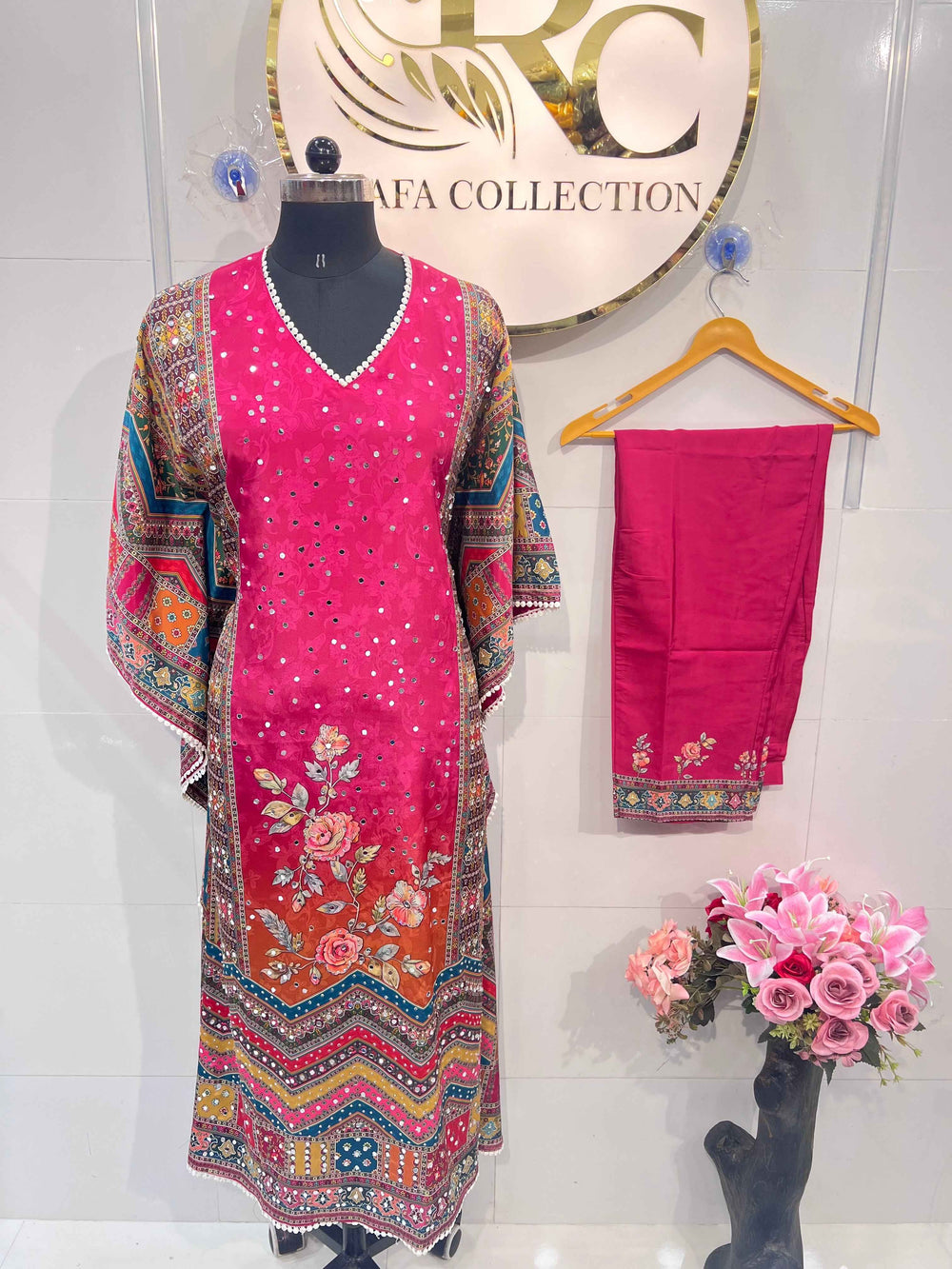 Prachi Mirror Work Kaftan Set 2011
