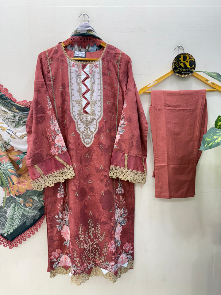 Mausummery Lawn embroidered suits