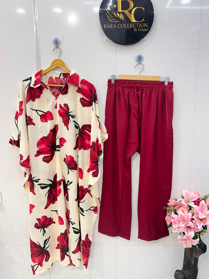 Long kaftan co ords 2606