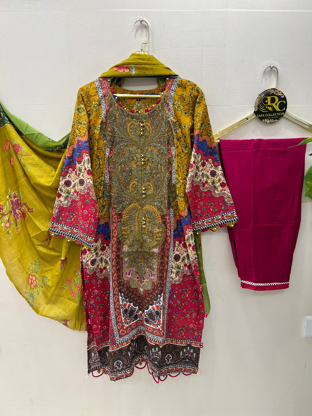 Cotton patch work suits for women 3006