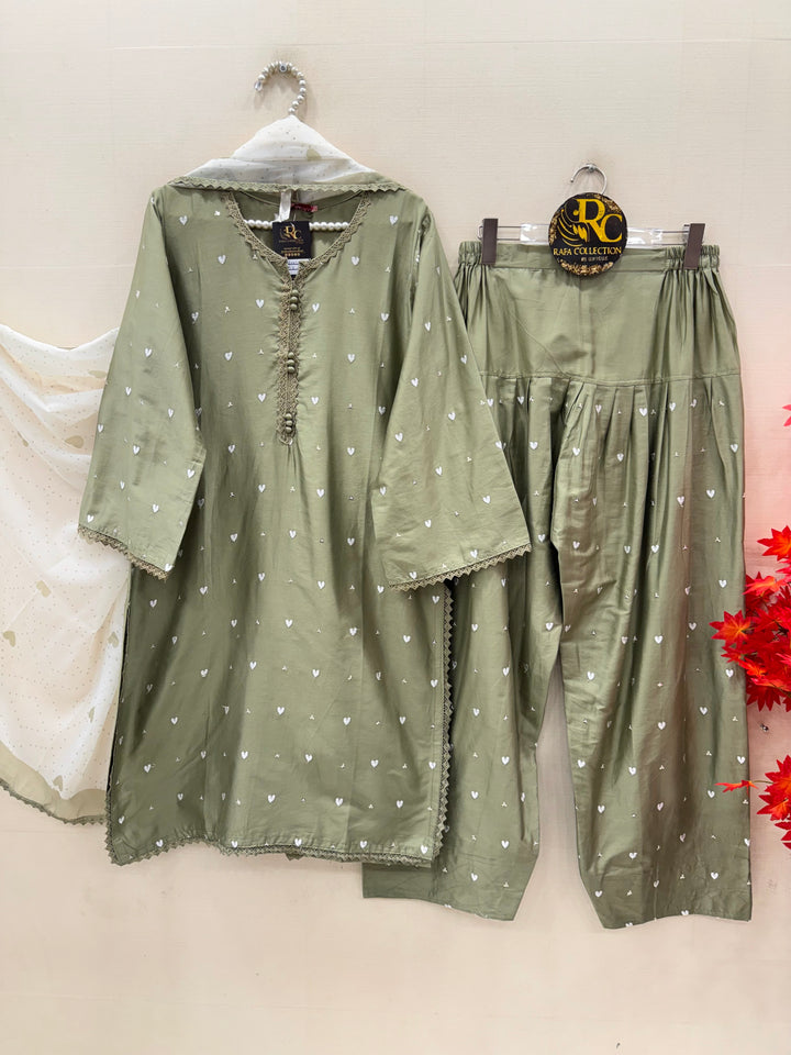 Embroidered Farshi salwar suits