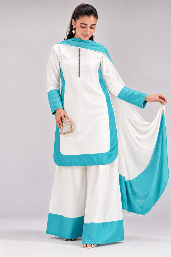 Pakistani satin Formals suits