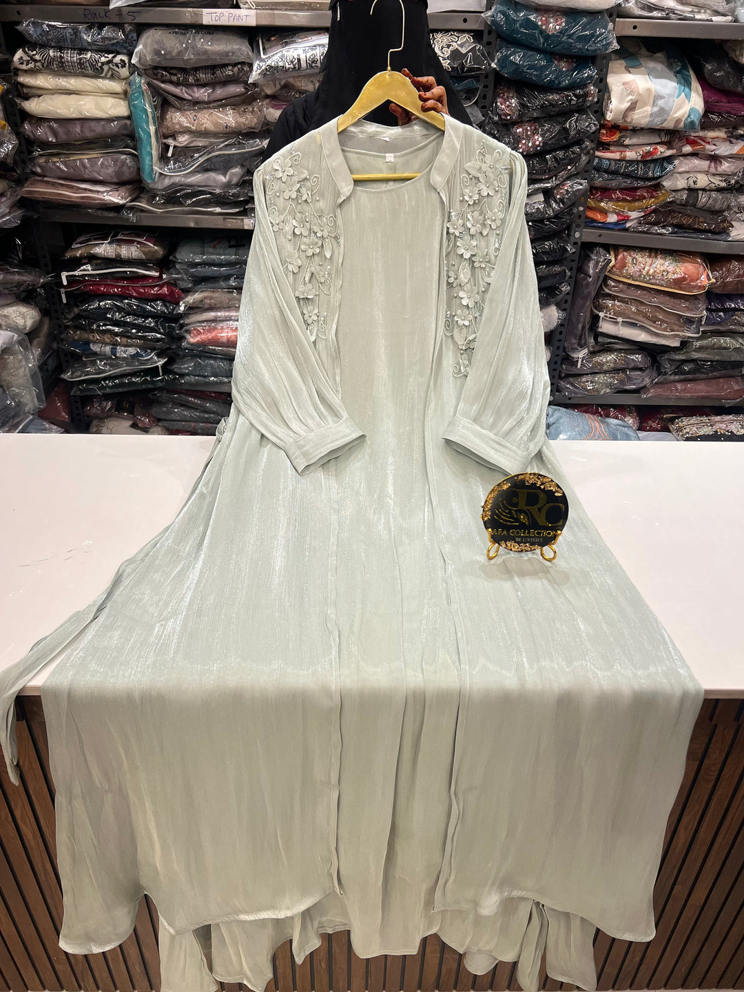 Shimmer shrug gowns 837