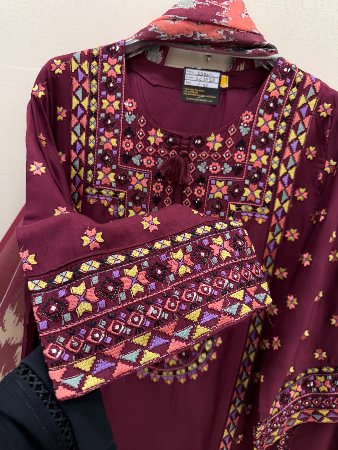 Embroidered afgani Farshi suits 2975
