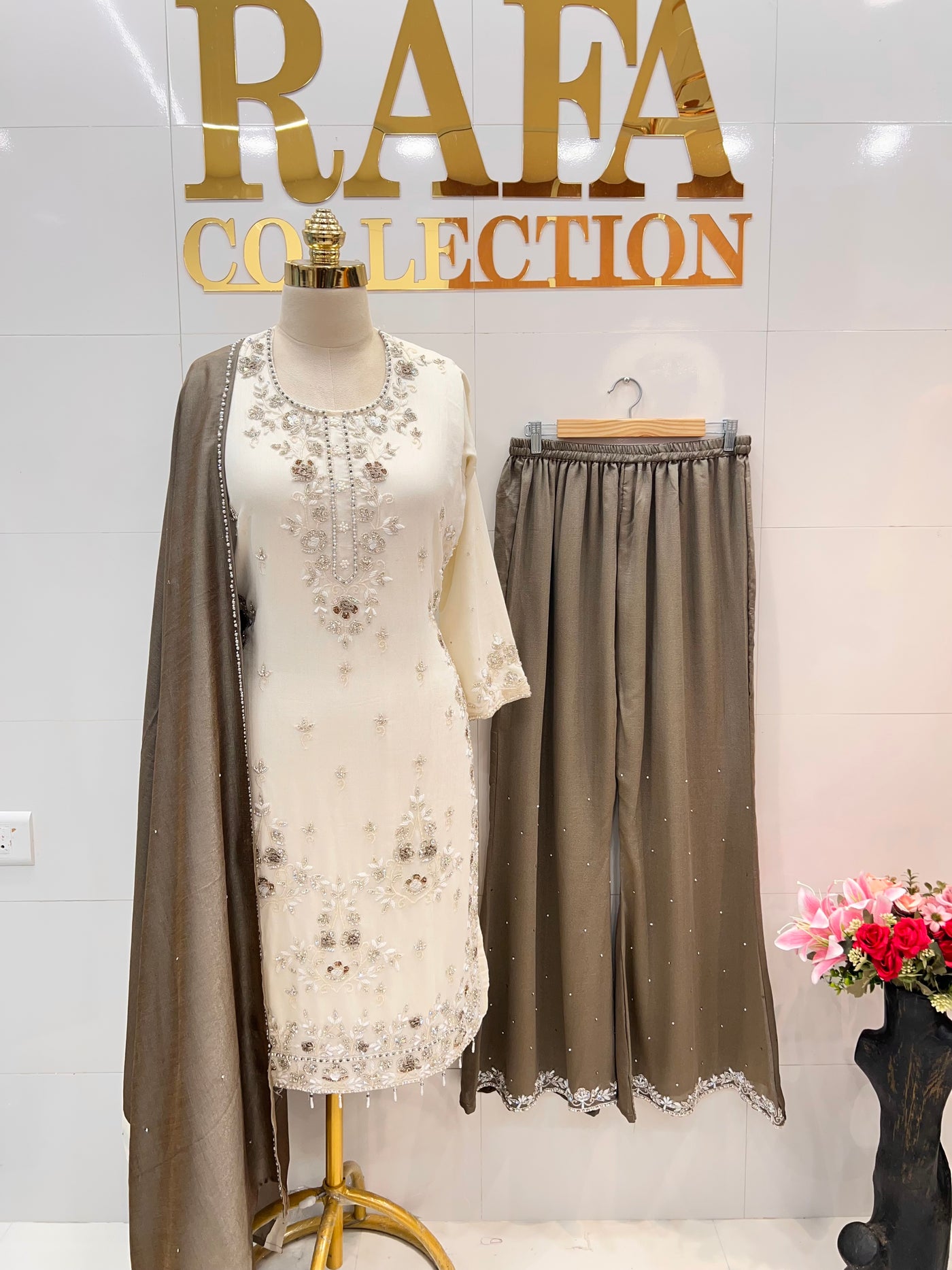 Wedding wear palazzo suit 2821