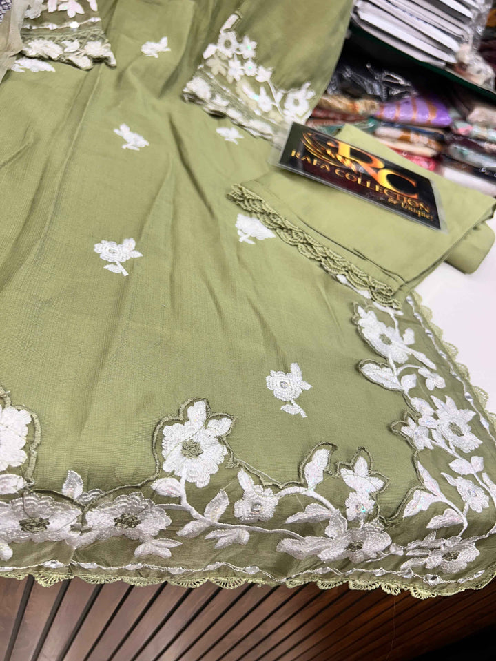 Embroidered Formals Suit 6005