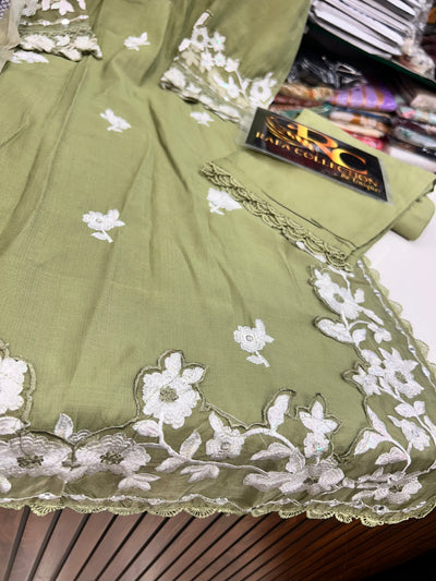 Embroidered Formals Suit 6005