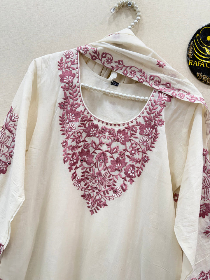 cotton embroidery suits