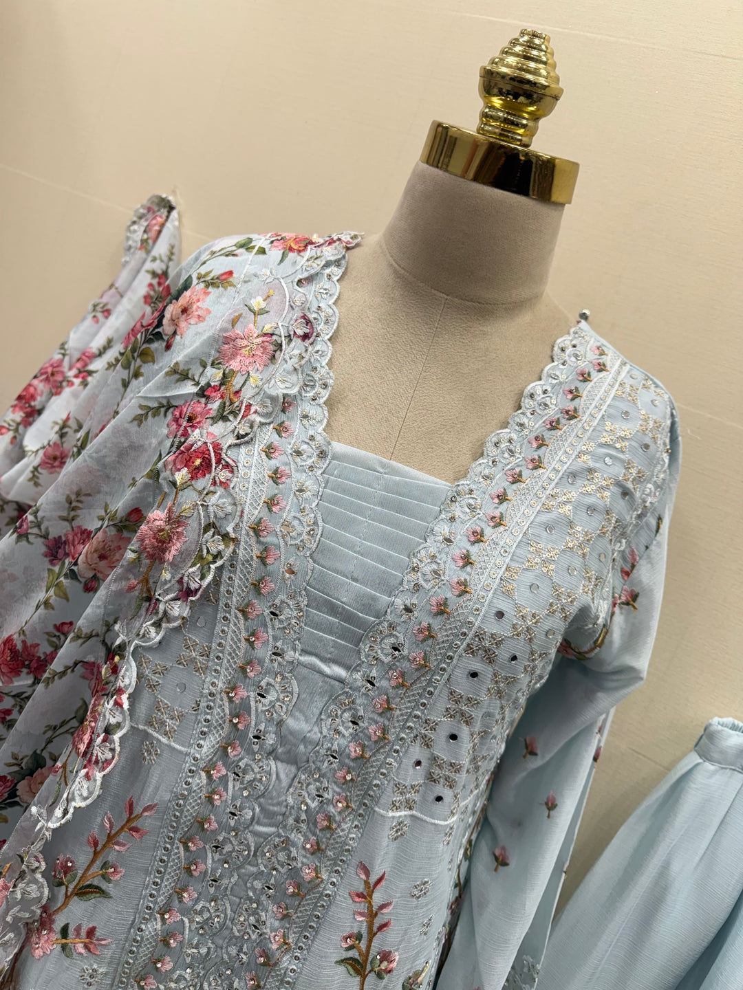 Mirror Work Embroidered suits