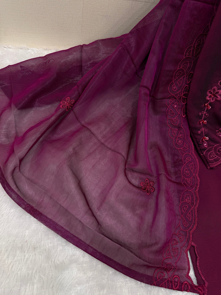 Long cutwork suits