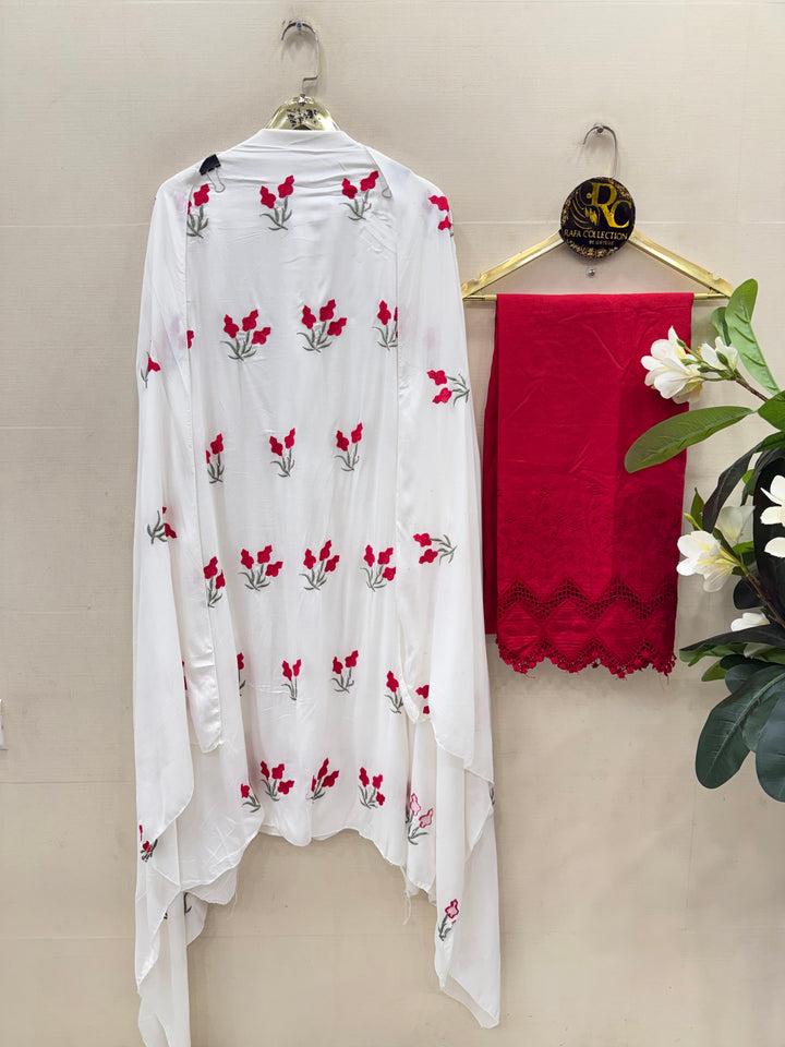 embroidered unstitched suits