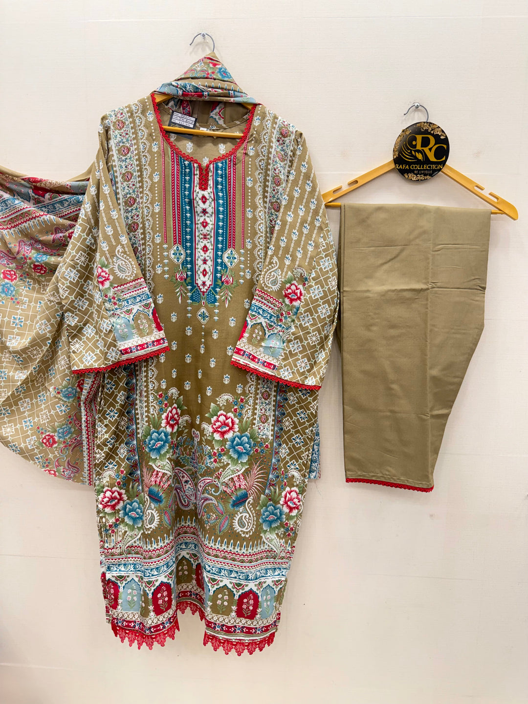Cotton printed suits 8005