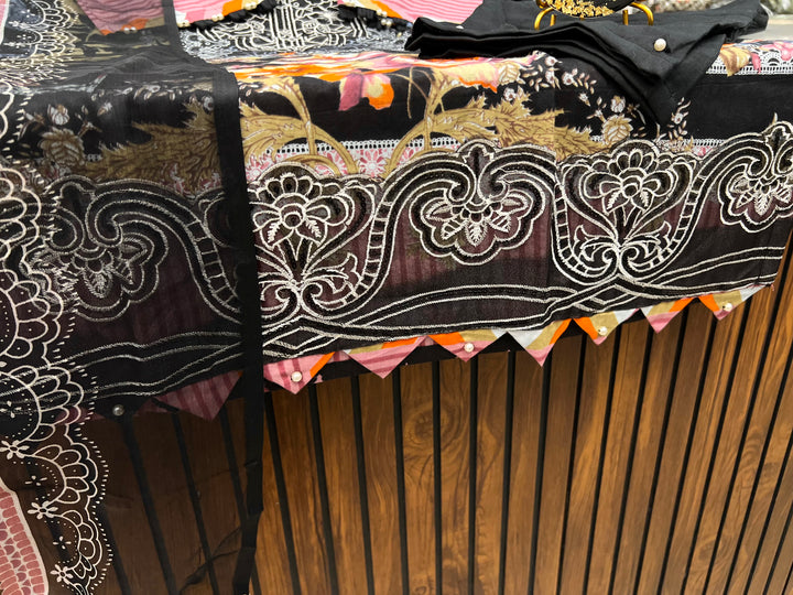 Pakistani patch work suit 2593